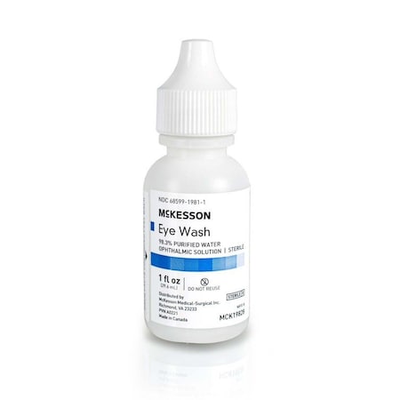 Mckesson Eye Wash Solution, 1-ounce Squeeze Bottle, 144PK MCK19828